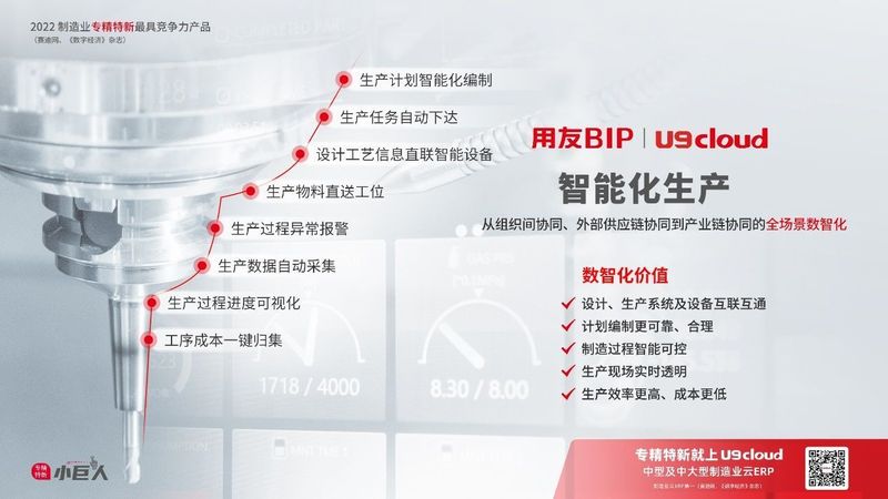 賦能“中國智造”，用友U9 cloud智能工廠建設(shè)